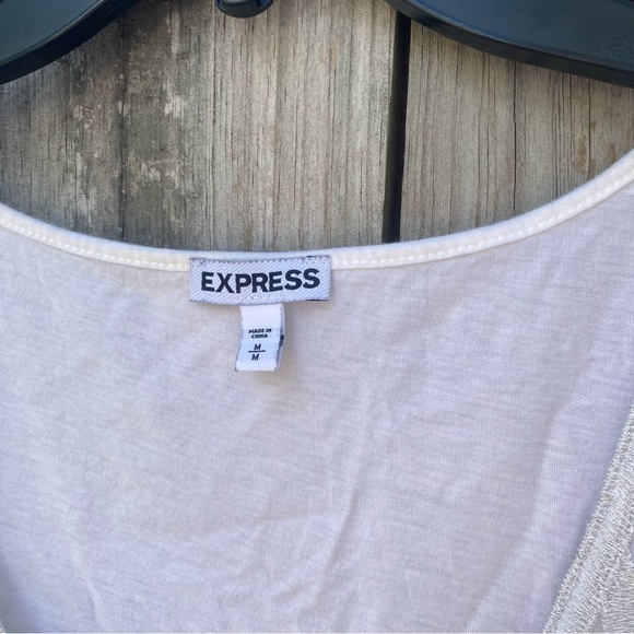 Express Ivory Embellished Tank Top - Picture 6 of 7